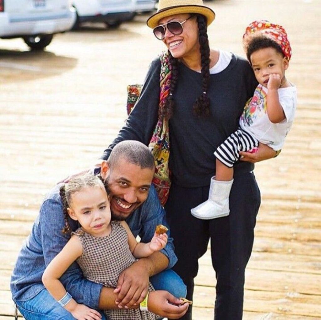 Cree Summer along with husband Angelo and children