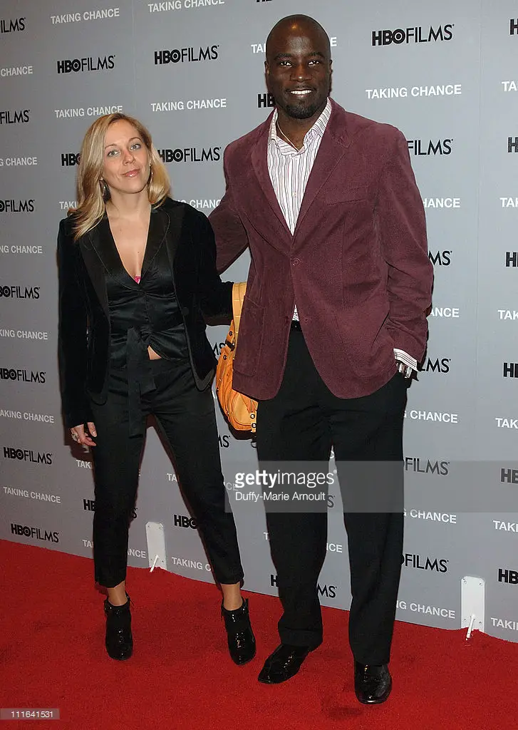 Actor Mike ColterÃ‚Â and wife Iva Colter attend the premiere of 'Taking Chance' on 11 February 2009 in New York City