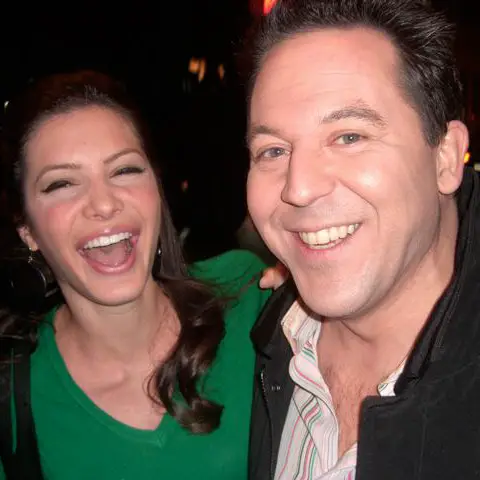 Husband and wife: Greg Gutfeld and Elena Moussa are living a happy married life