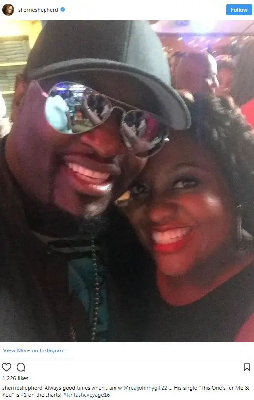 Johnny Gill Along with Potential Girlfriend Sherri Shepherd