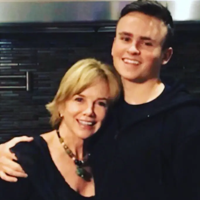 Linda Purl With Her Son