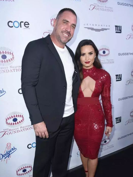 Mike Bayor with Demi Lovato