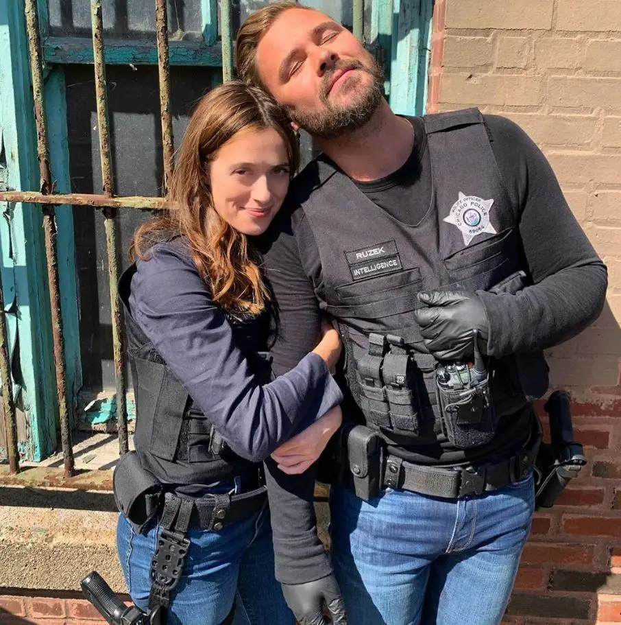 Patrick Flueger with Marina Squerciatti