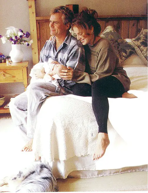 Richard Dean Anderson and His Potential Wife Apryl With Their Baby Daughter