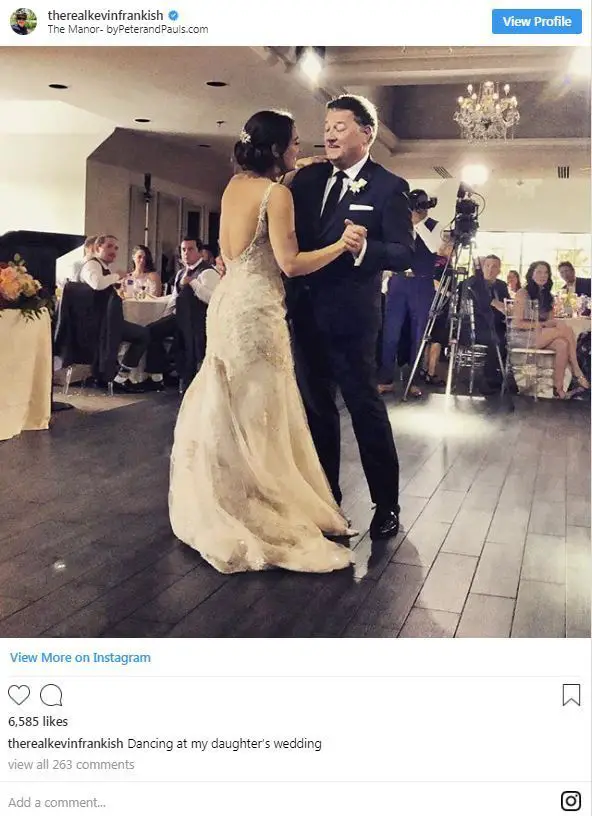 Kevin FrankishÂ with hisÂ daughter for father and daughter dance