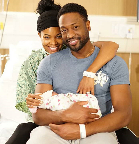 Gabrielle Union First Baby Daughter, Shares Adorable Moment With Husband