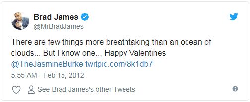 Brad wishes Jasmine a Valentine's Day.