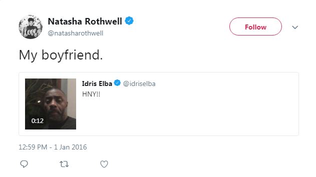 Natasha Rothwell declares British actor Idris Elba as her boyfriend