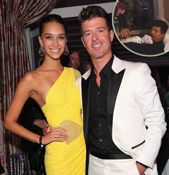 Baby Bliss! Robin Thicke Welcomes First Child with Girlfriend April Love Geary