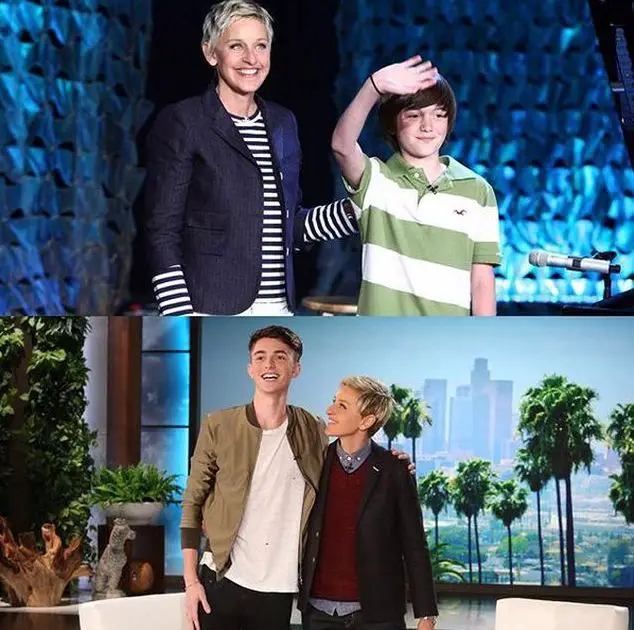 Greyson Chance with Ellen DeGeneres
