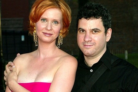 Cynthia Nixon with her former boyfriend