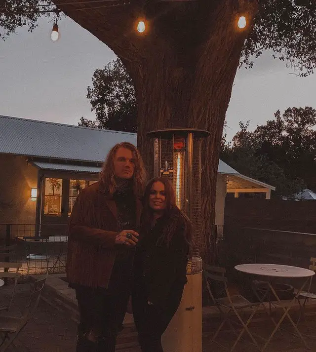 Aaron Gillespie Alongside His Wife