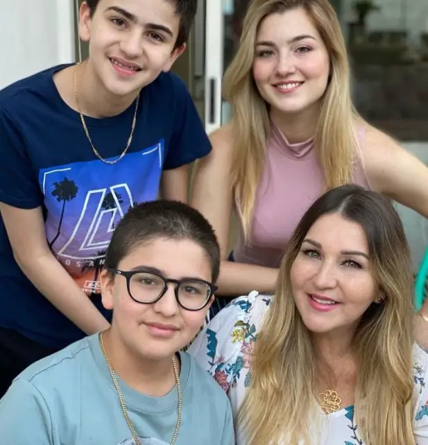 Alicia Villarreal and Her Children