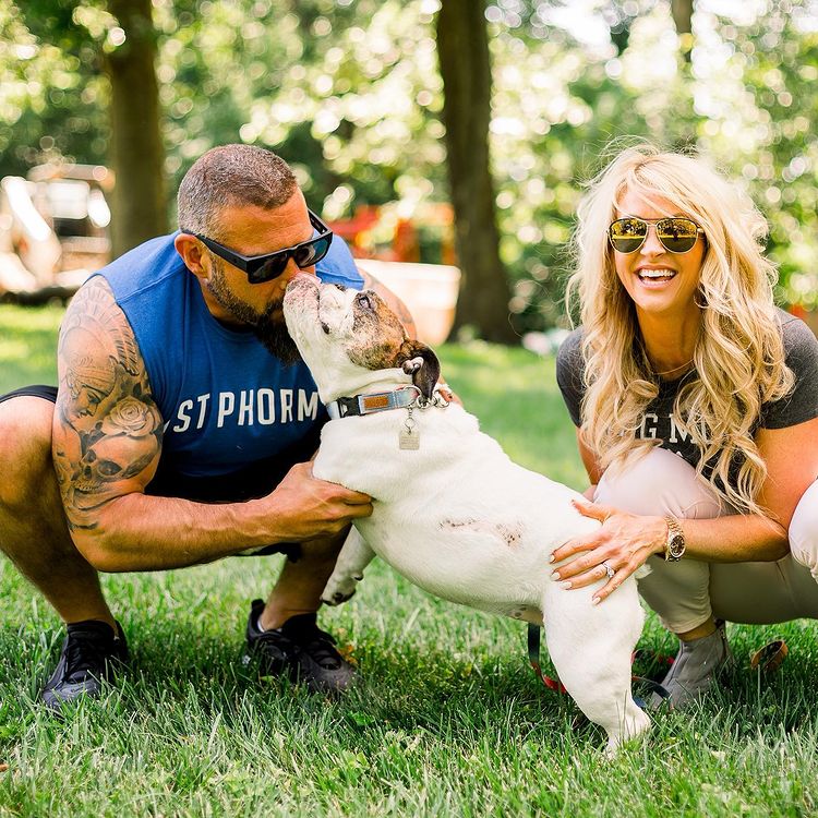 Andy Frisella, His Wife And His Dog