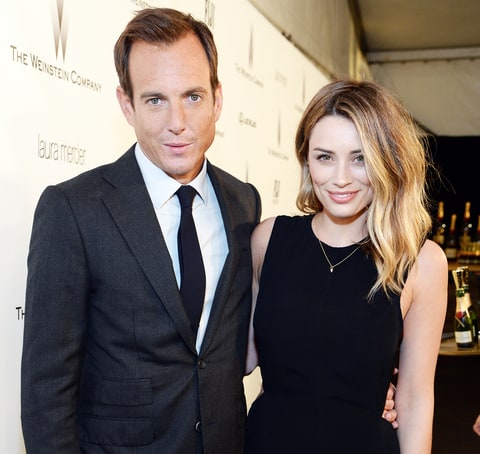 Arielle Vandenberg and ex-boyfriendÂ Will Arnett made their red carpet debut at a party for the 2015 Golden Globes