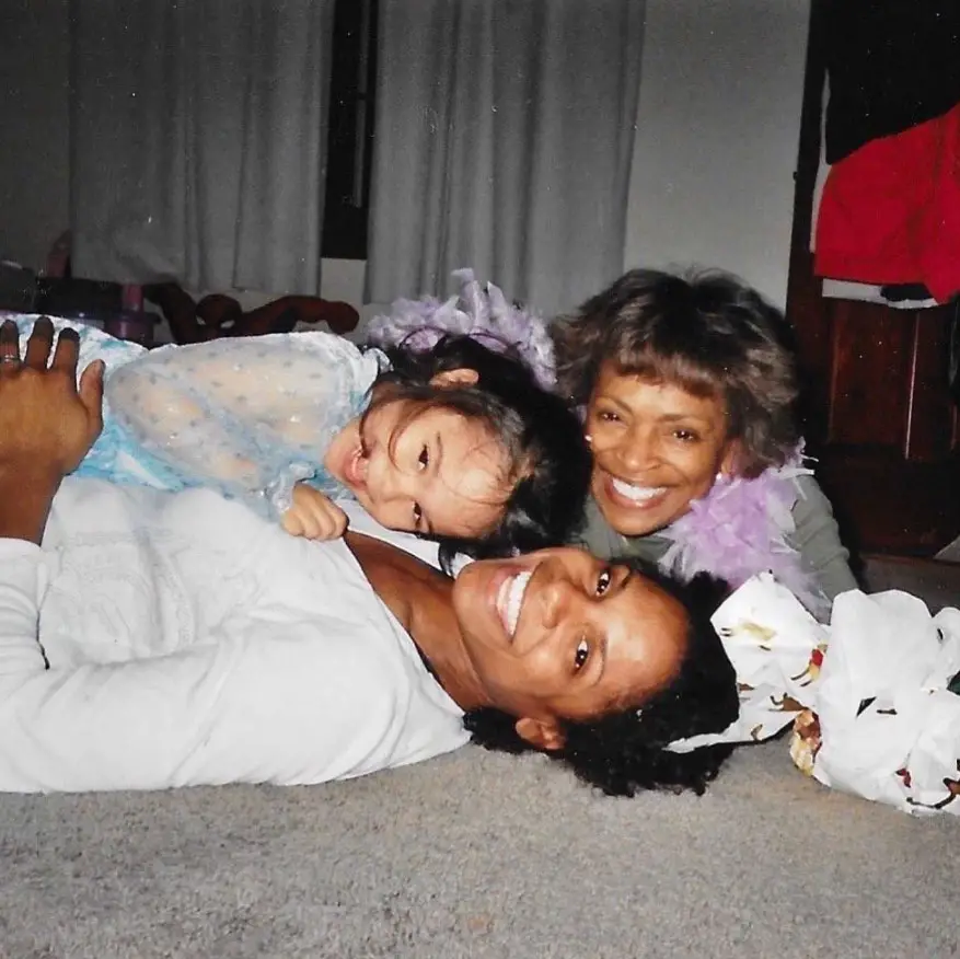 Audra McDonald with her mother and daughter