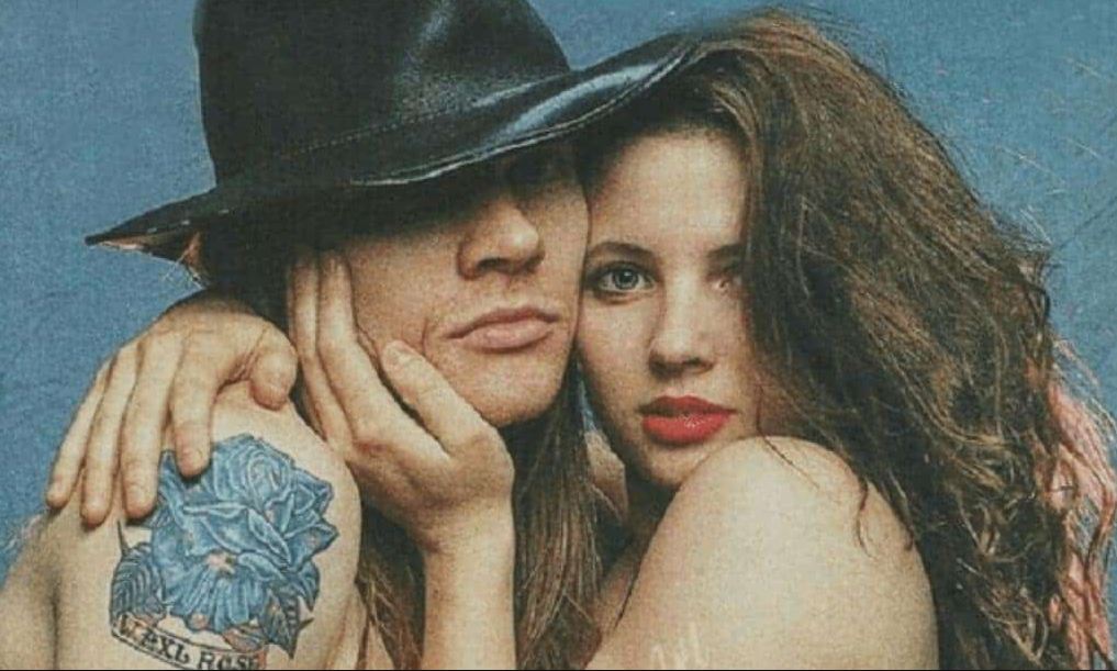 Axl Rose with his former wife Erin Everly