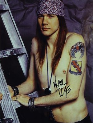 Axl Rose and  His Tattoos 