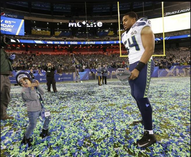 Bobby Wagner with his daughter