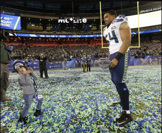 Bobby Wagner with his daughter