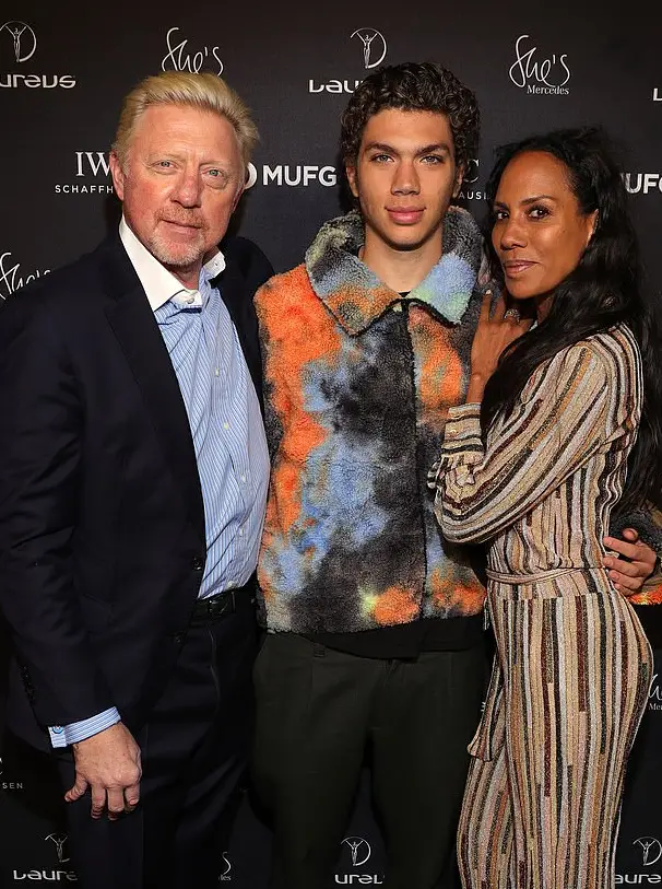 Boris With His Ex-Wife Barbara And His Son At The 2020 Laureus World Sports Awards
