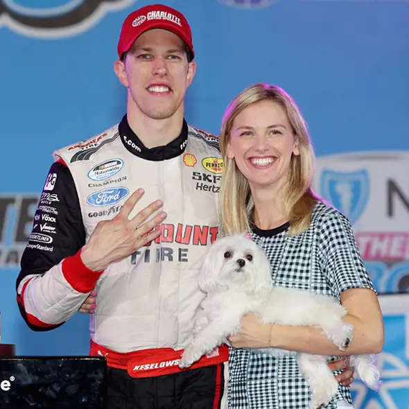 One Up for Love! Aspiring Car Racer Brad Keselowski gets Married to his Longtime Girlfriend Paige White