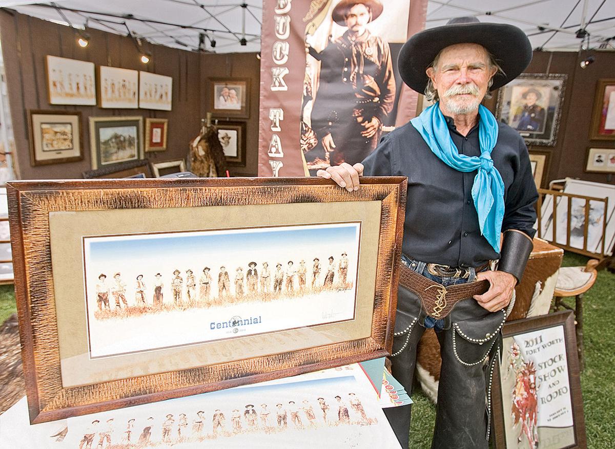 Buck Taylor With His Painting