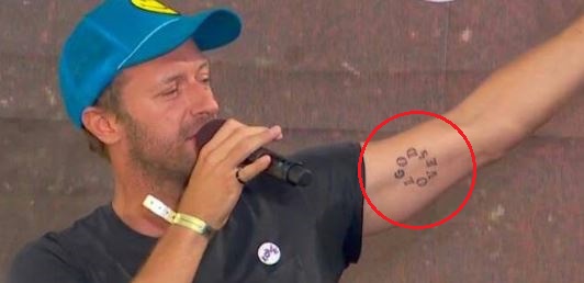 Chris Martin Covers His Ex-Wife's Initial With Another Tattoo
