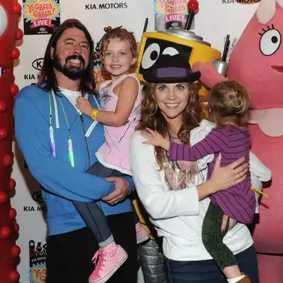 Dave Grohl With His Family