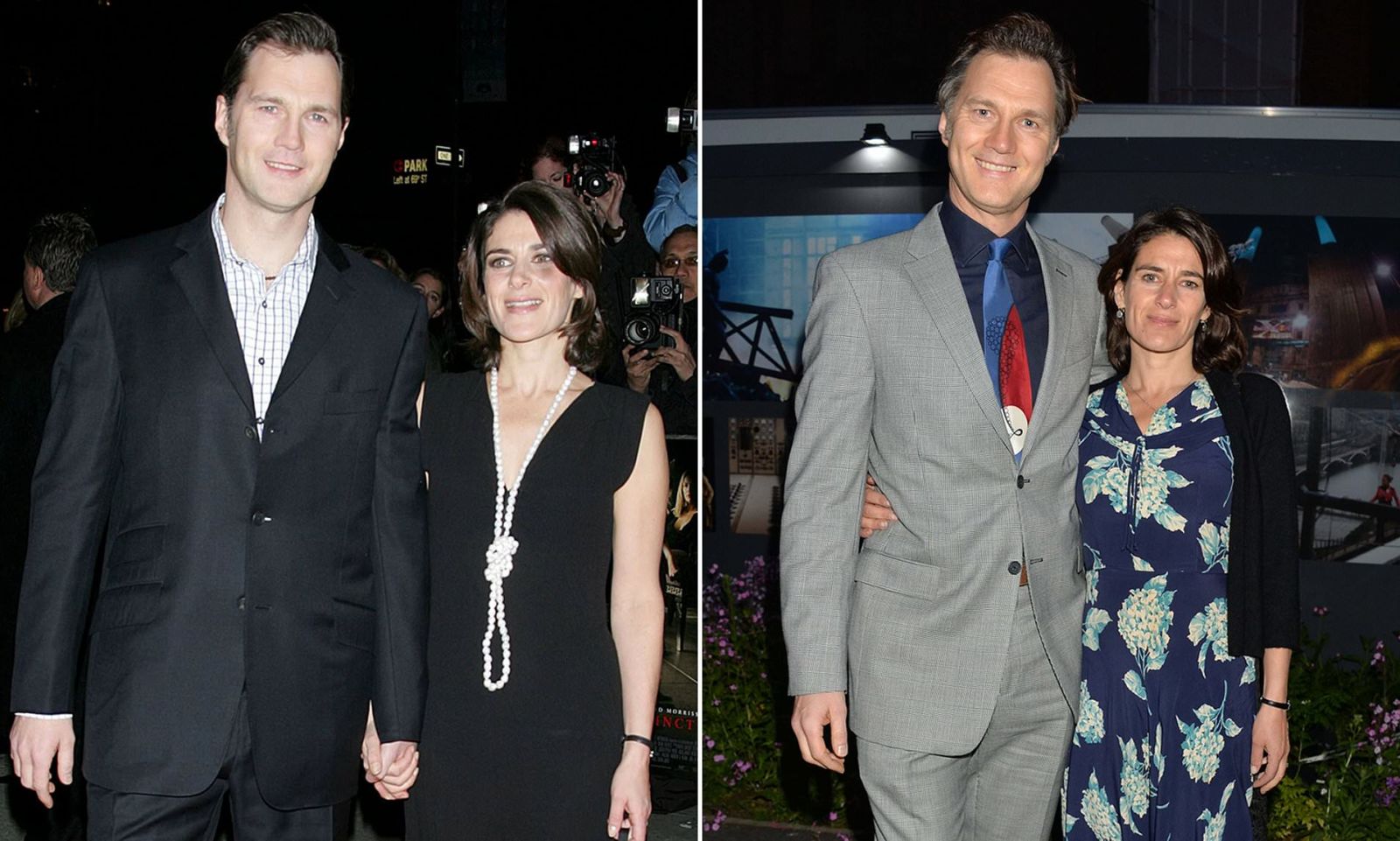 David Morrissey with His Wife 