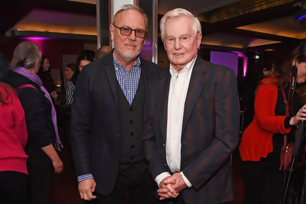 Derek Jacobi With His Partner 