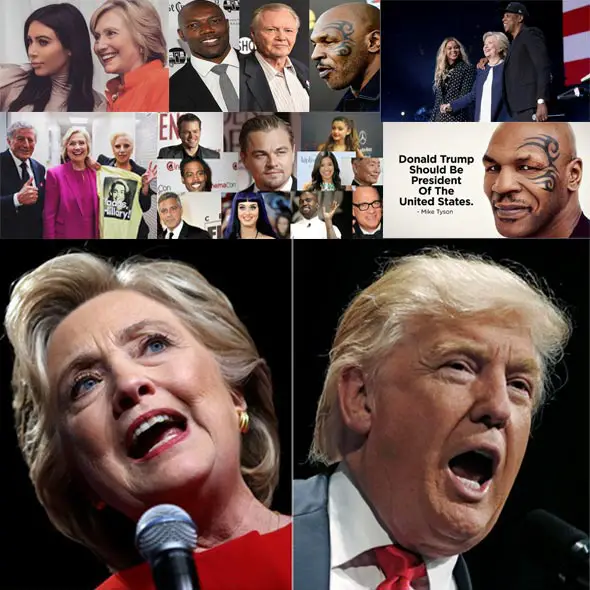 US Presidential Election 2016: Donald Trump Vs Hillary Clinton, Who do the Celebrities Stand for?