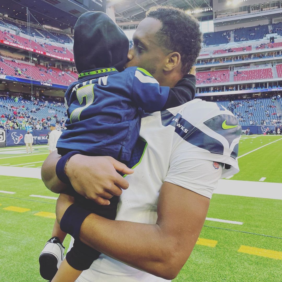 Geno Smith With His Son