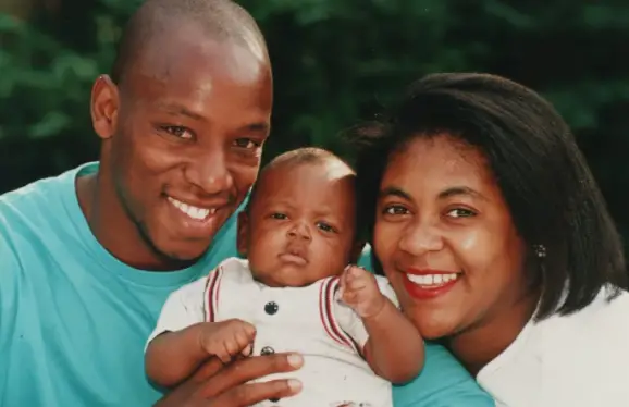 Ian Wright With His Wife Debbie & Their Daughter