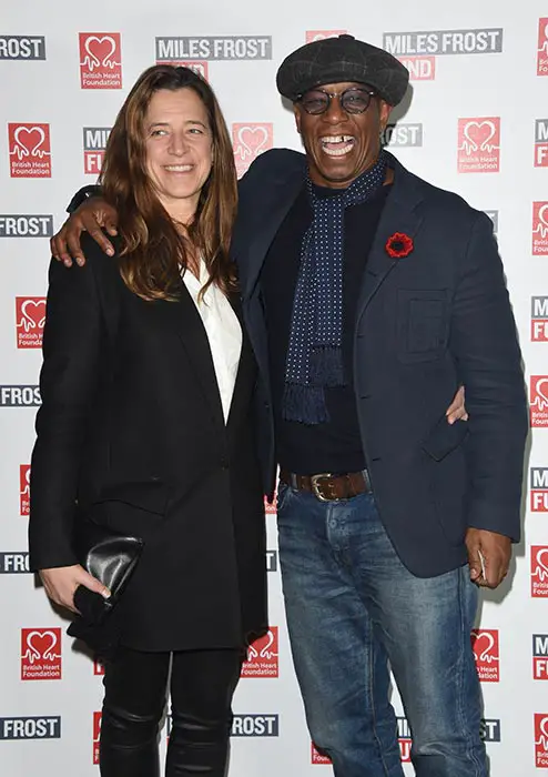 Ian Wright With His Now Wife, Nancy