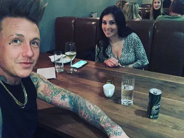 Jacoby Shaddix with His Wife