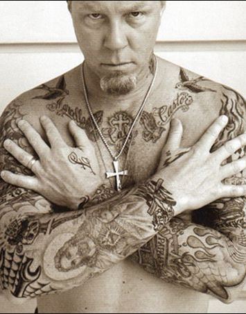 James Hetfield and his intriguing tattoos