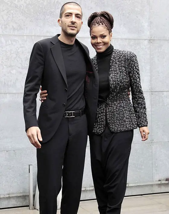 Janet Jackson and her husband, Wissam Al Mana at the Giorgio Armani Autumn/Winter 2013 Fashion Show on Monda
