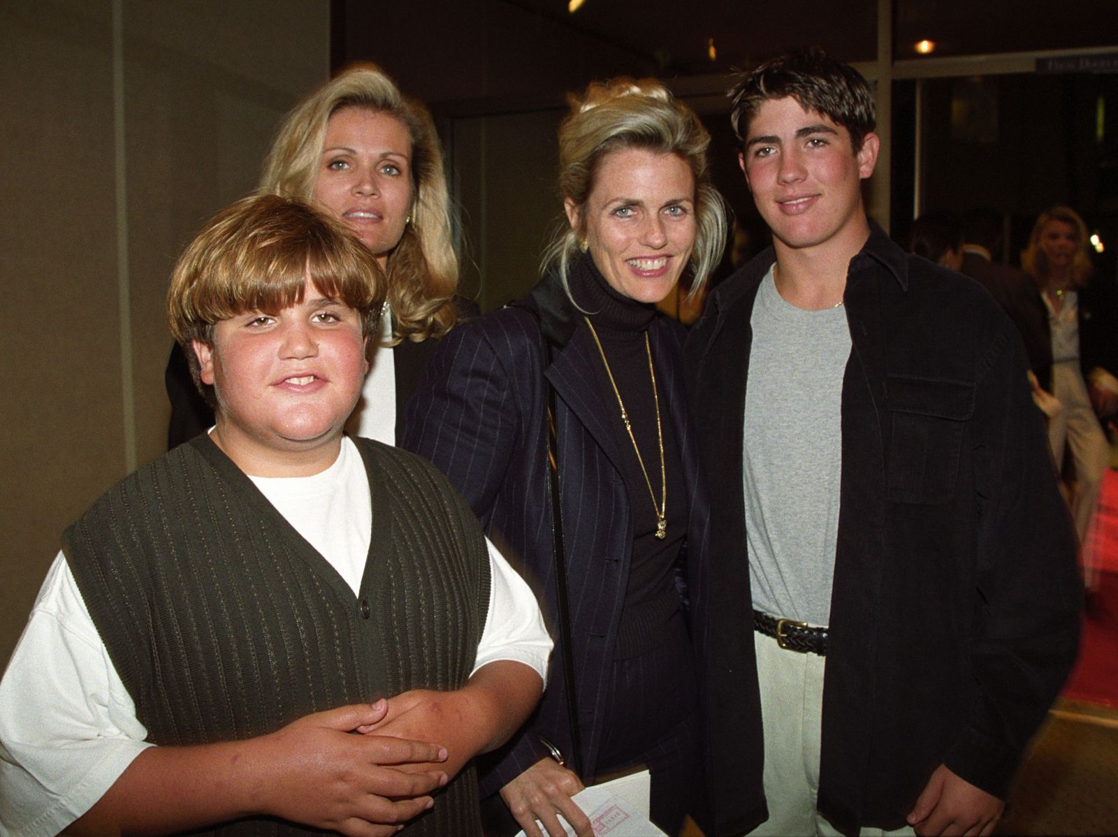 Jason Davis With His Mother and His Brother