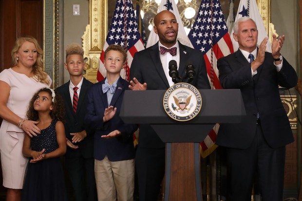Jerome Adams With His Family 