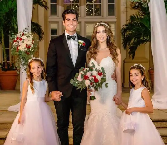 Jesse Watters With Daughters and Wife