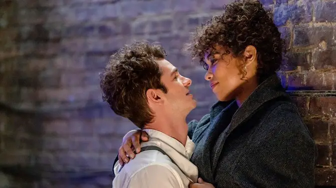 Andrew Garfield and Alexandra Shipp From The Movie About Jonathan Larson