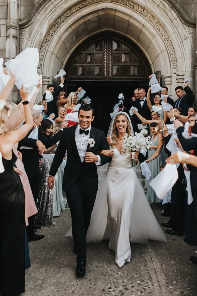 Josh Swickard and His Wife At Their Wedding