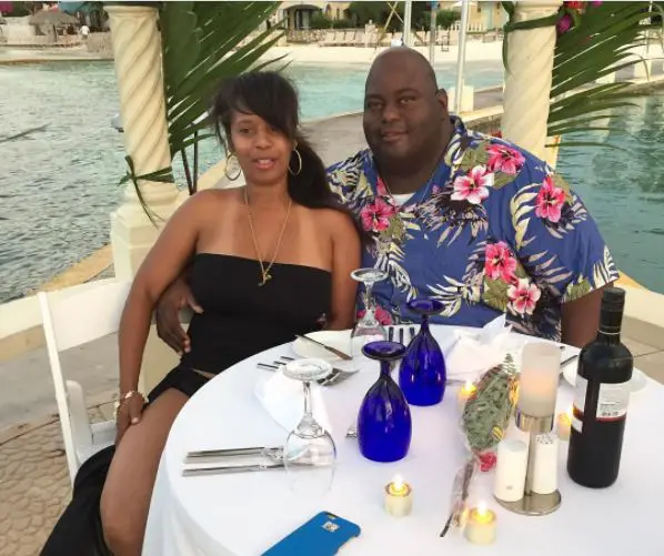 Lavell Crawford alongside his beautiful wife, DeShawn Crawford