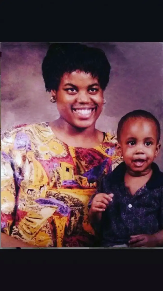 Lawrence Jones with His Mother