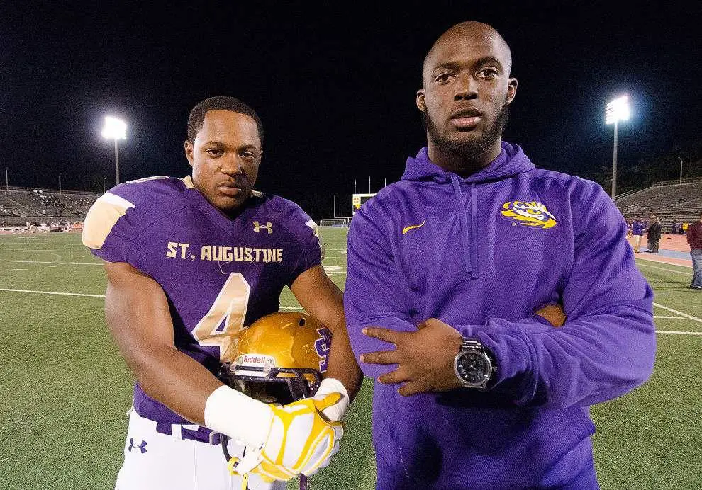 Leonard Fournette with his brother