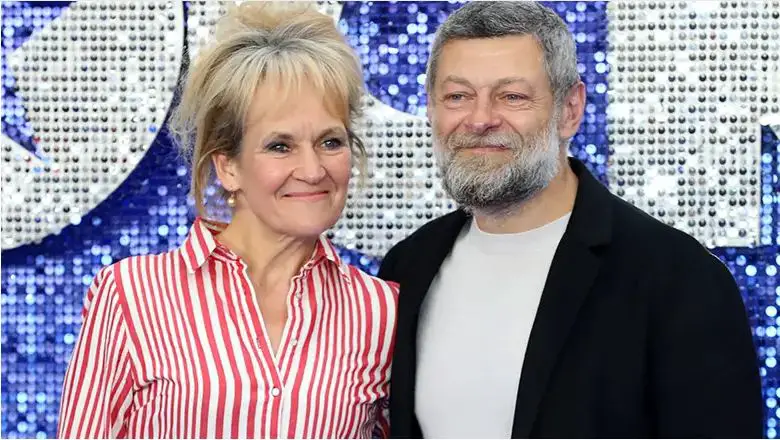 Lorraine Ashbourne alongside her husband, Andy Serkis