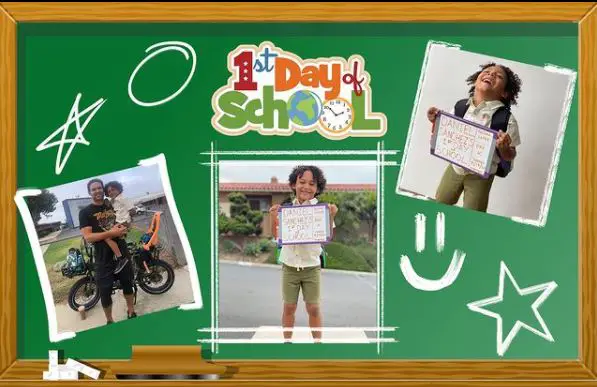 Mark Sanchez's post for his son's first day of school