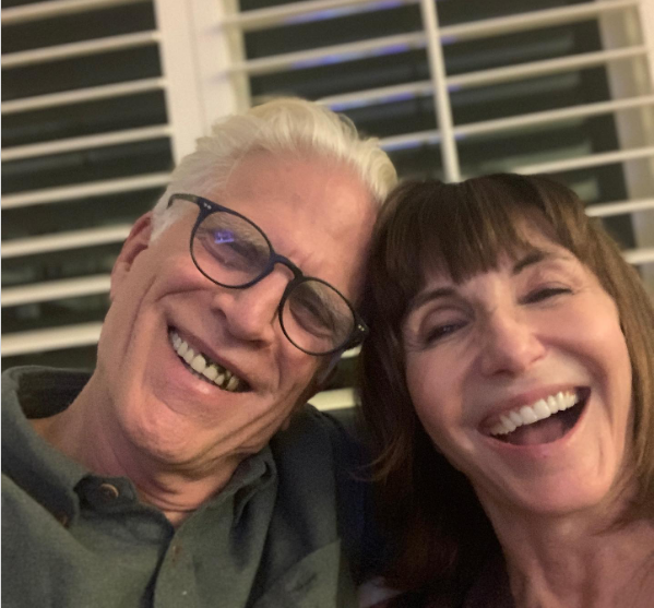 Mary Steenburgen with her husband