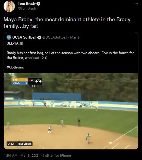 maya brady homerun